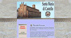 Desktop Screenshot of parrocchiasantamariadicastello.it